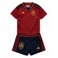 Otroški Nogometni dresi Španija Domači SP 2022 Kratek Rokav (+ Kratke hlače)